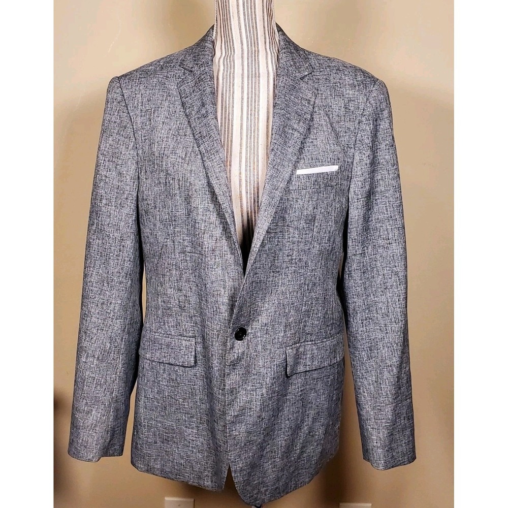 Goofandy Jacket Mens Gray‎ 1 Button. Blazer Sz 38/ Medium NWOT